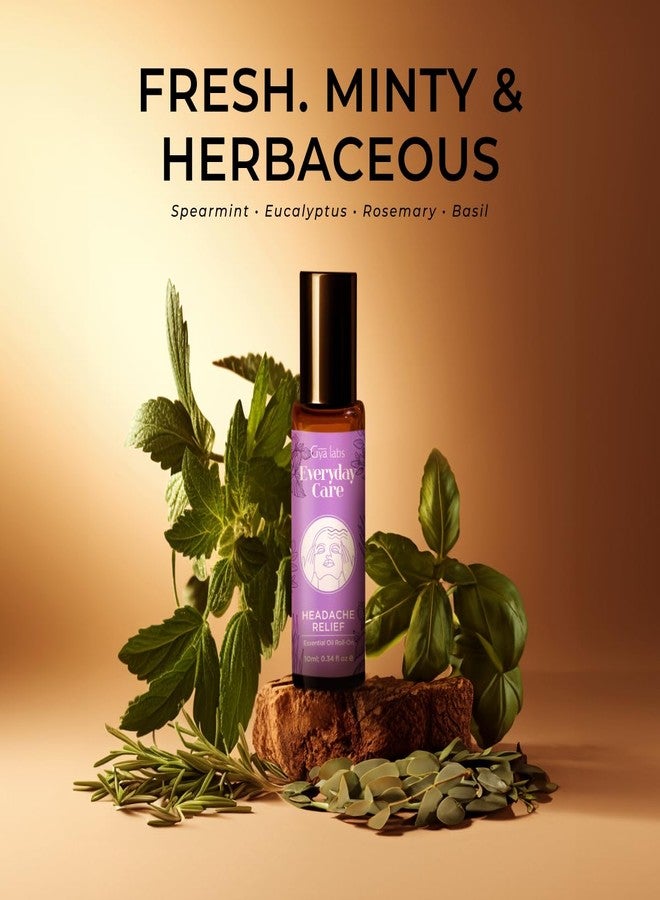 Gya Labs Headache Relief Essential Oil Roll On - Portable Soothing Comfort for Your Head - Blend with Spearmint, Rosemary & Eucalyptus, Natural Aromatherapy, Alcohol Free (0.34 Fl Oz) - Image 3